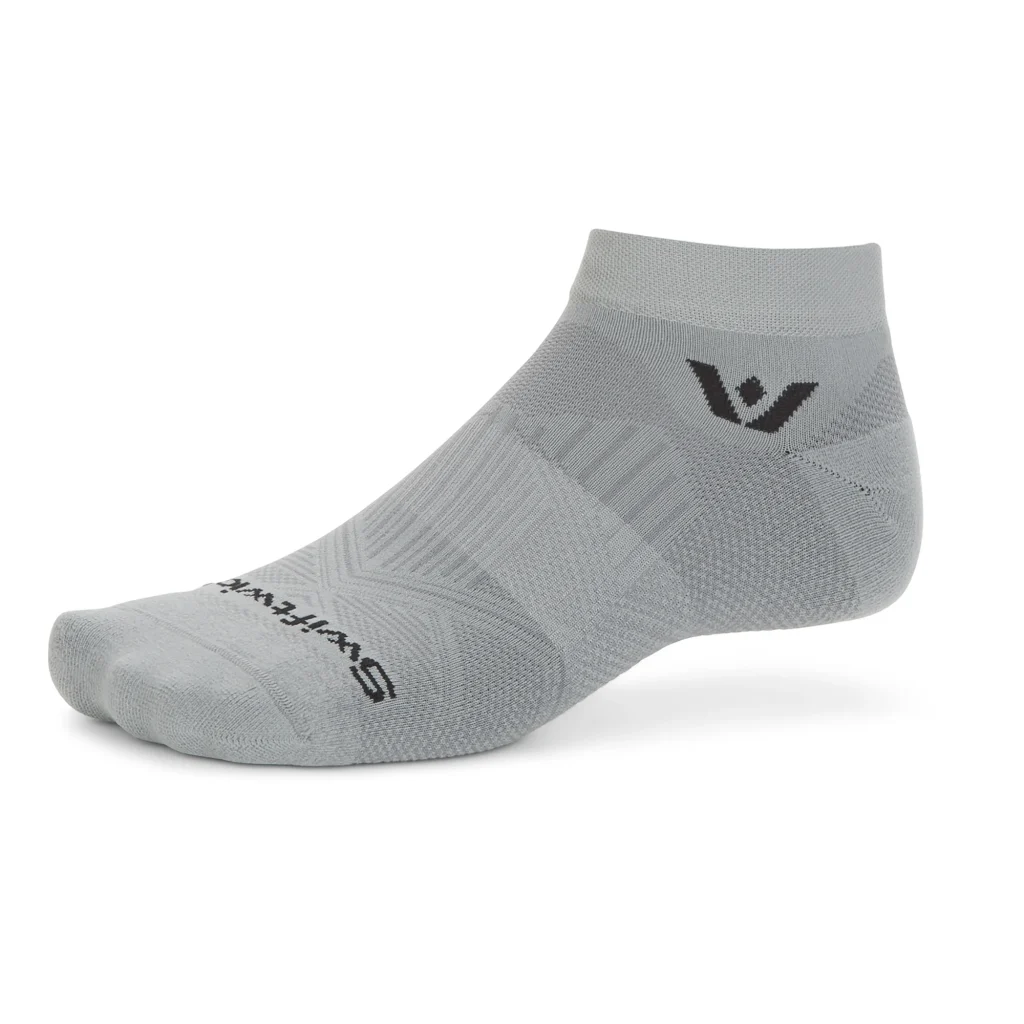 Swiftwick Aspire Ankle Pewter -urheilusukka